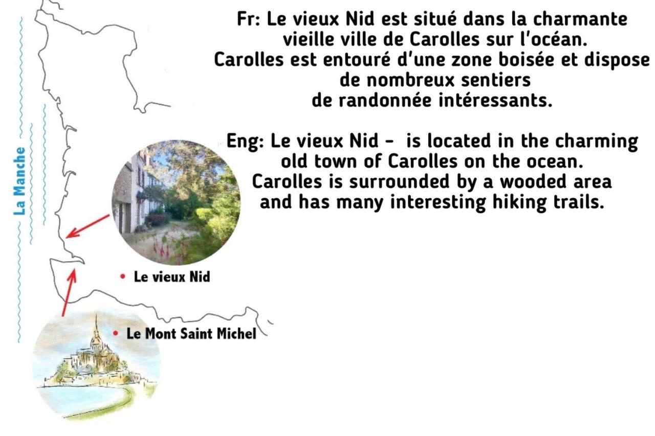"Le Vieux Nid" Villa Carolles Eksteriør bilde